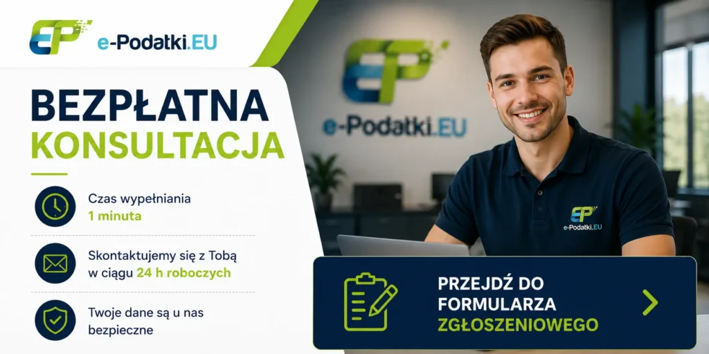 Bezpłatna konsultacja e-Podatki.EU dotycząca zwrotu podatku z zagranicy. Wypełnij formularz zgłoszeniowy w 1 minutę, a skontaktujemy się z Tobą w ciągu 24 godzin roboczych.